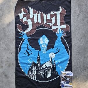 Ghost flag and papa emeritus IV Funko Pop